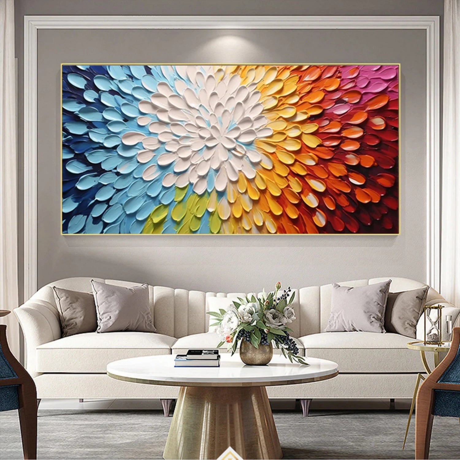 Flower And Tree Abstract Texture  Canvas Art#FT 234