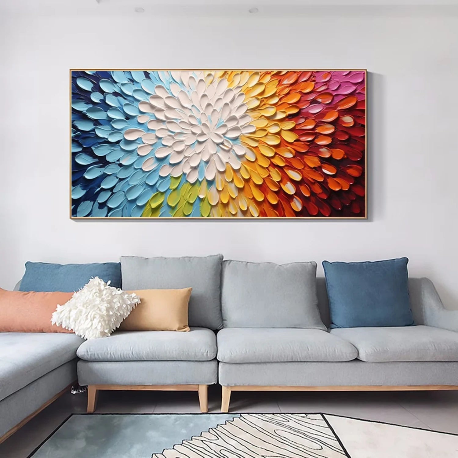 Flower And Tree Abstract Texture  Canvas Art#FT 234