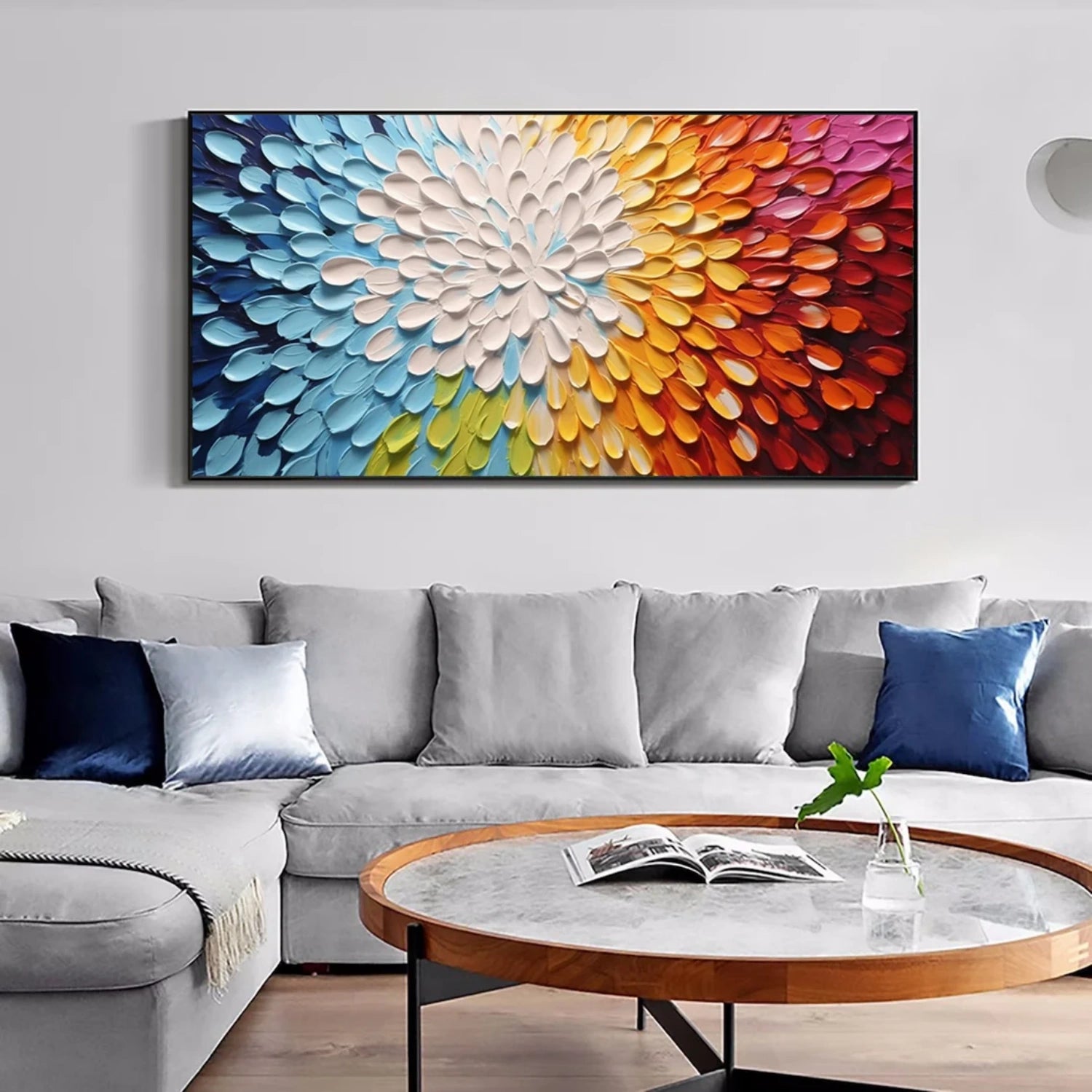Flower And Tree Abstract Texture  Canvas Art#FT 234