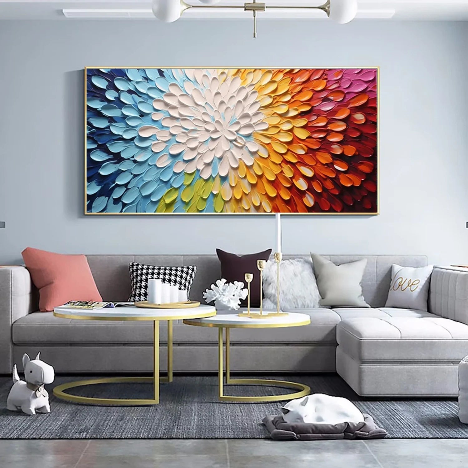 Flower And Tree Abstract Texture  Canvas Art#FT 234