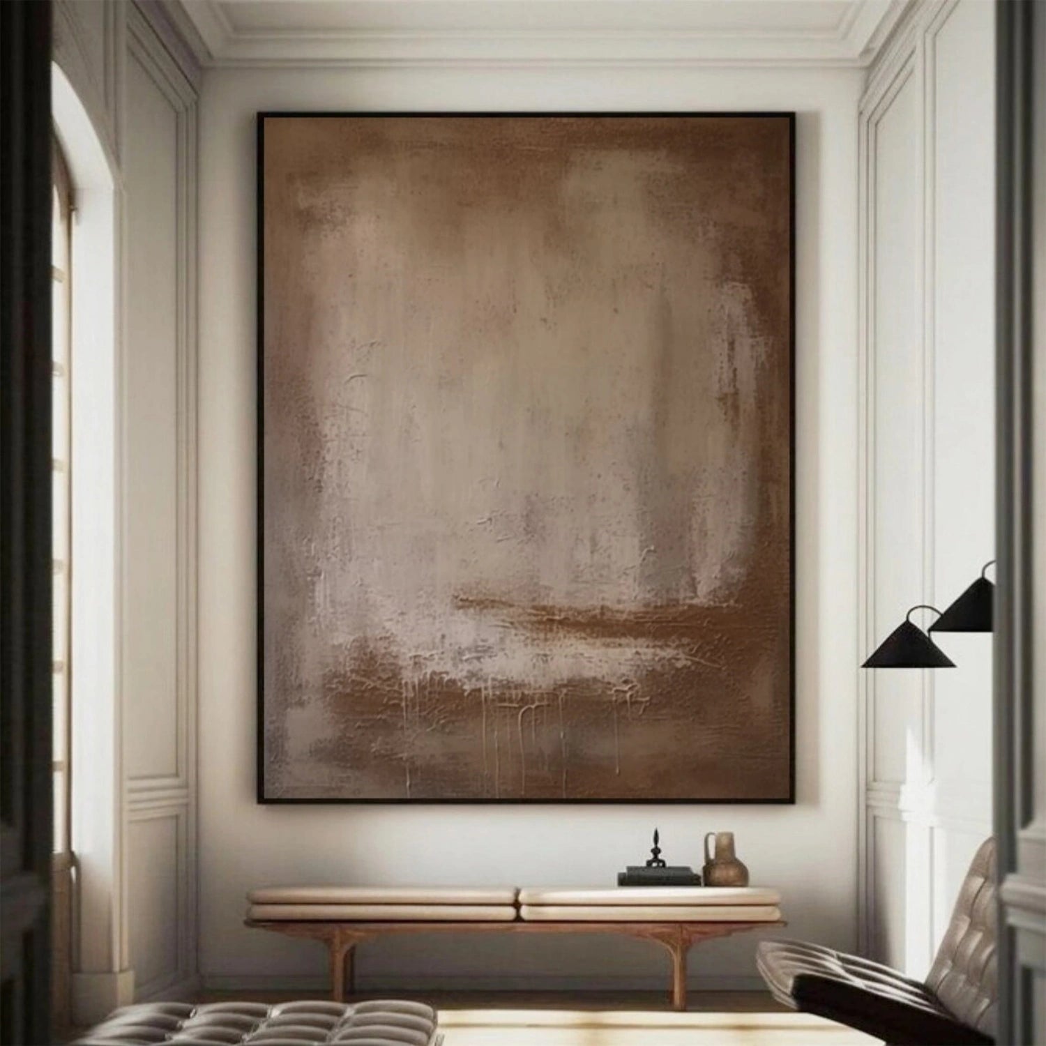 Beige & Brown Abstract #BB152