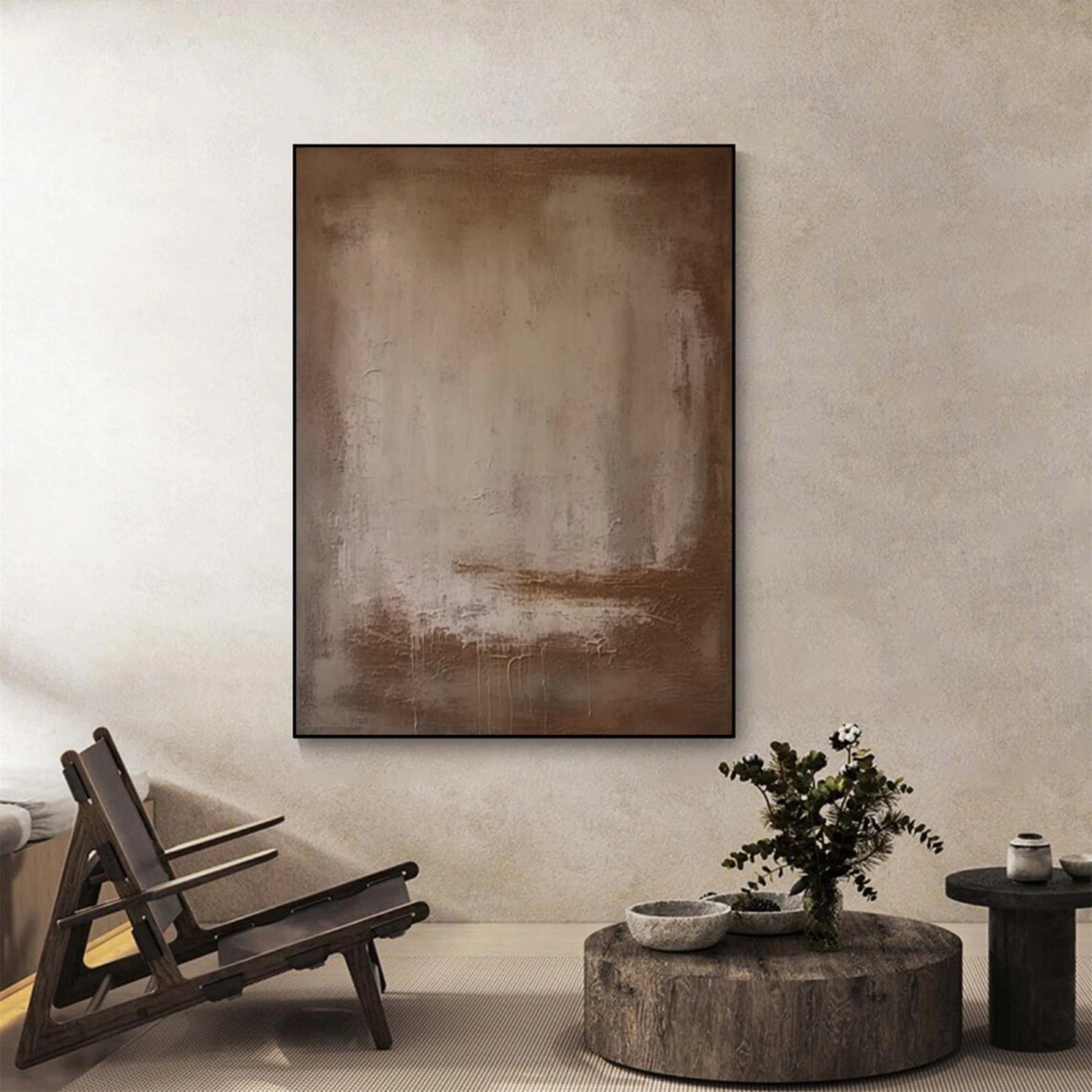 Beige & Brown Abstract #BB152