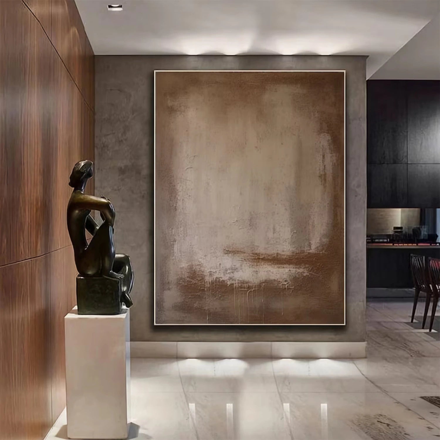 Beige & Brown Abstract #BB152