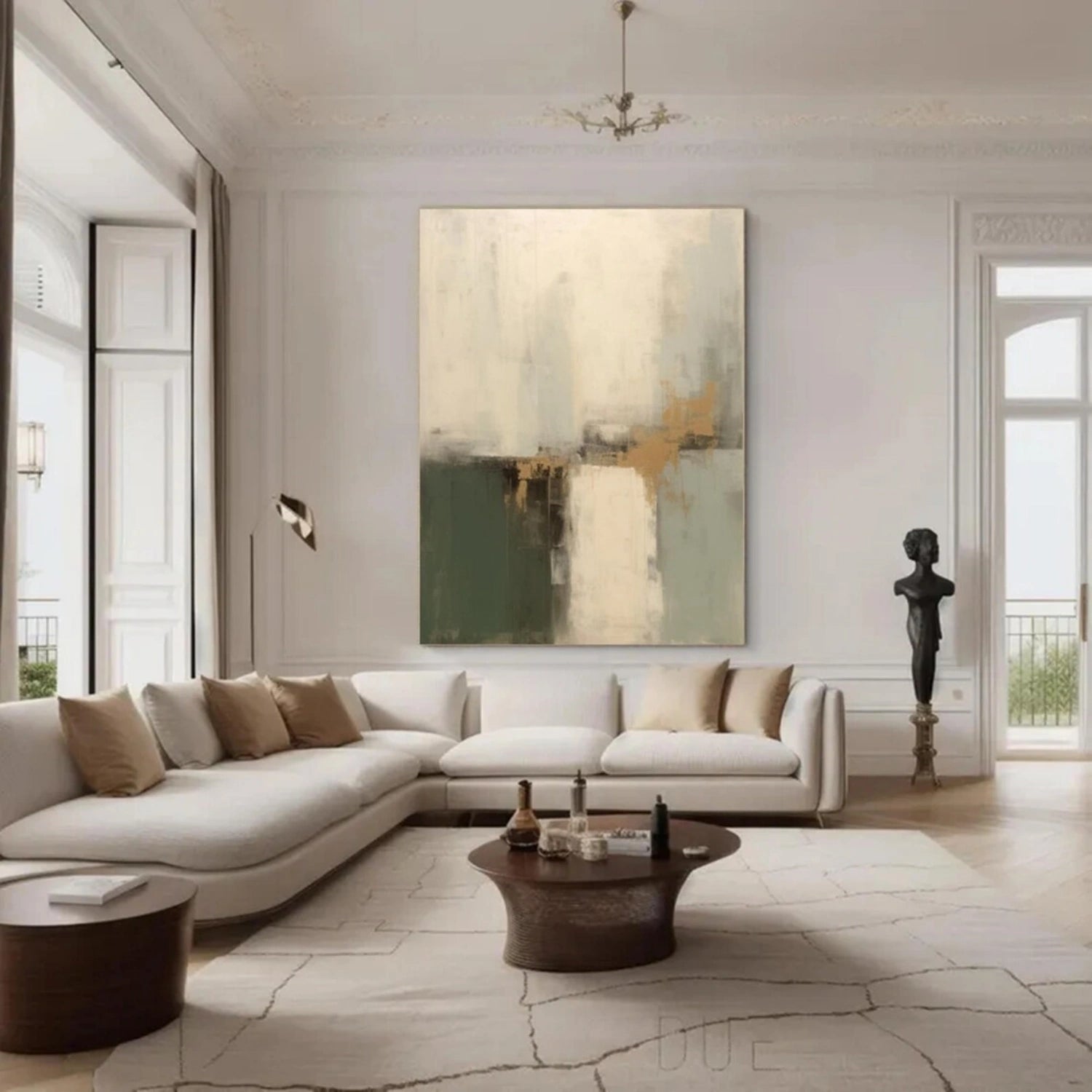 Beige & Green Wabi Sabi Wall Art #WS315