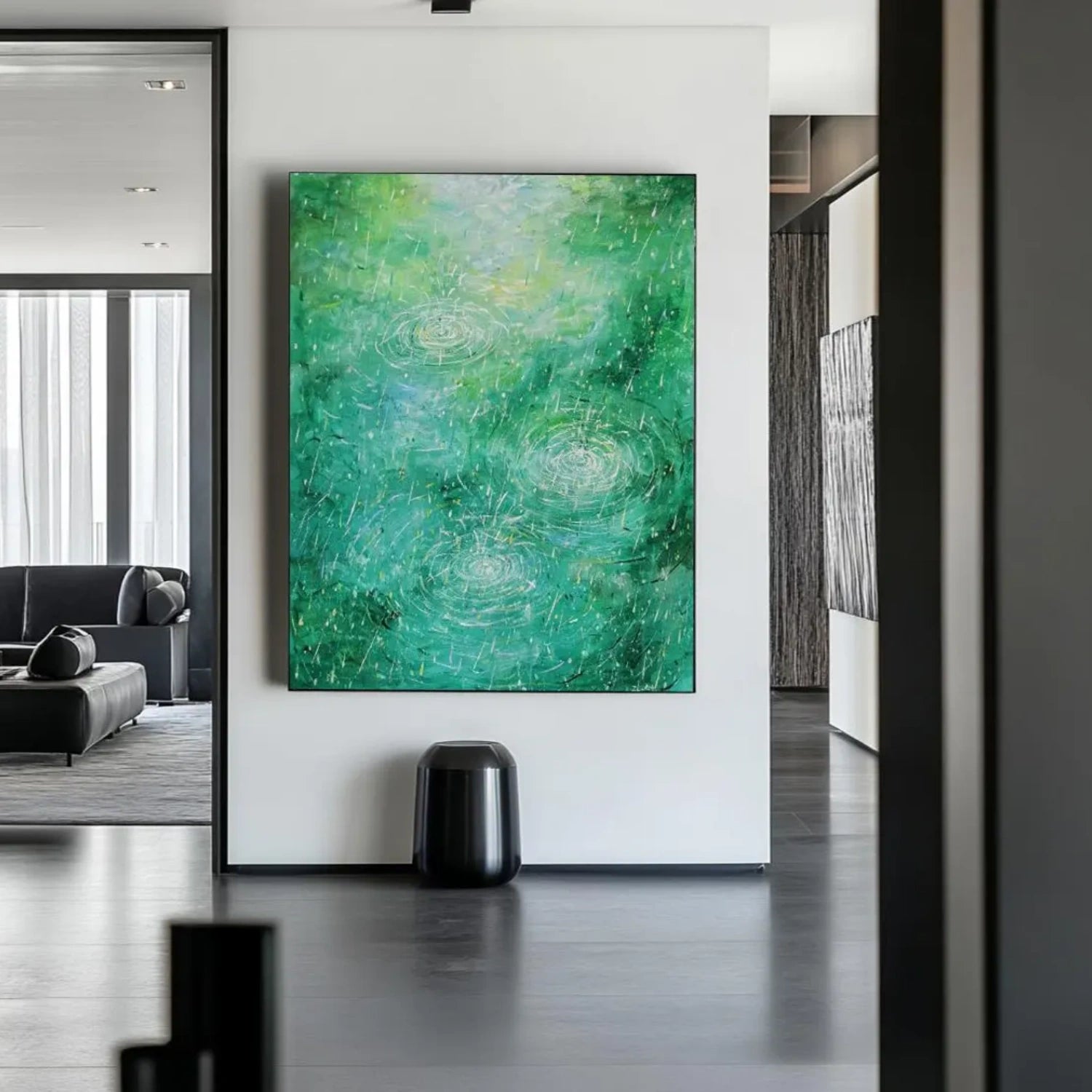 Green Abstract Wall Art #AB 474