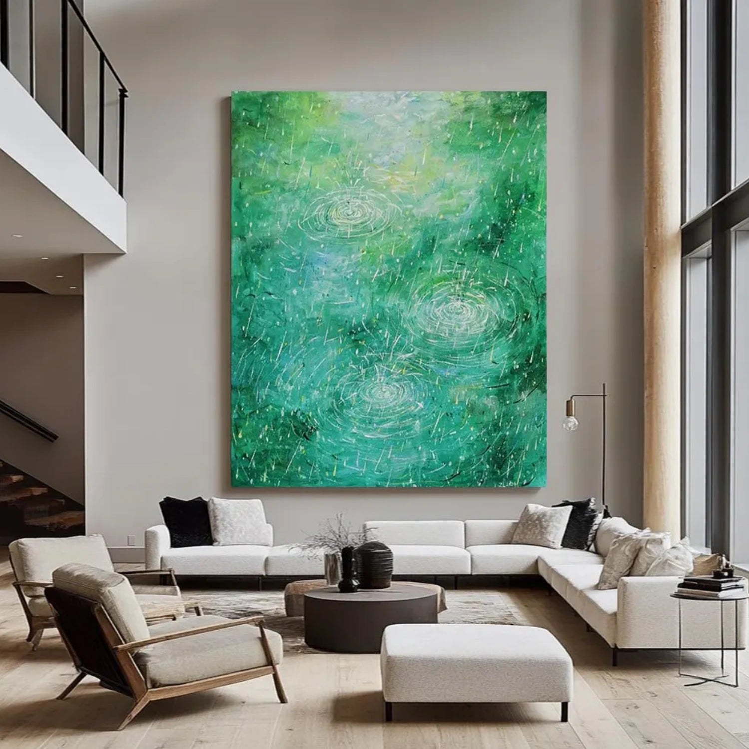 Green Abstract Wall Art #AB 474