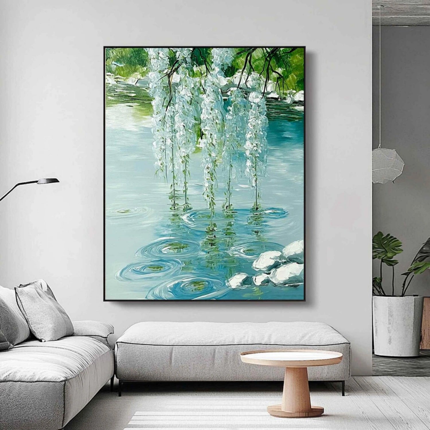 Flower And Tree Abstract  Canvas Art #FT 216
