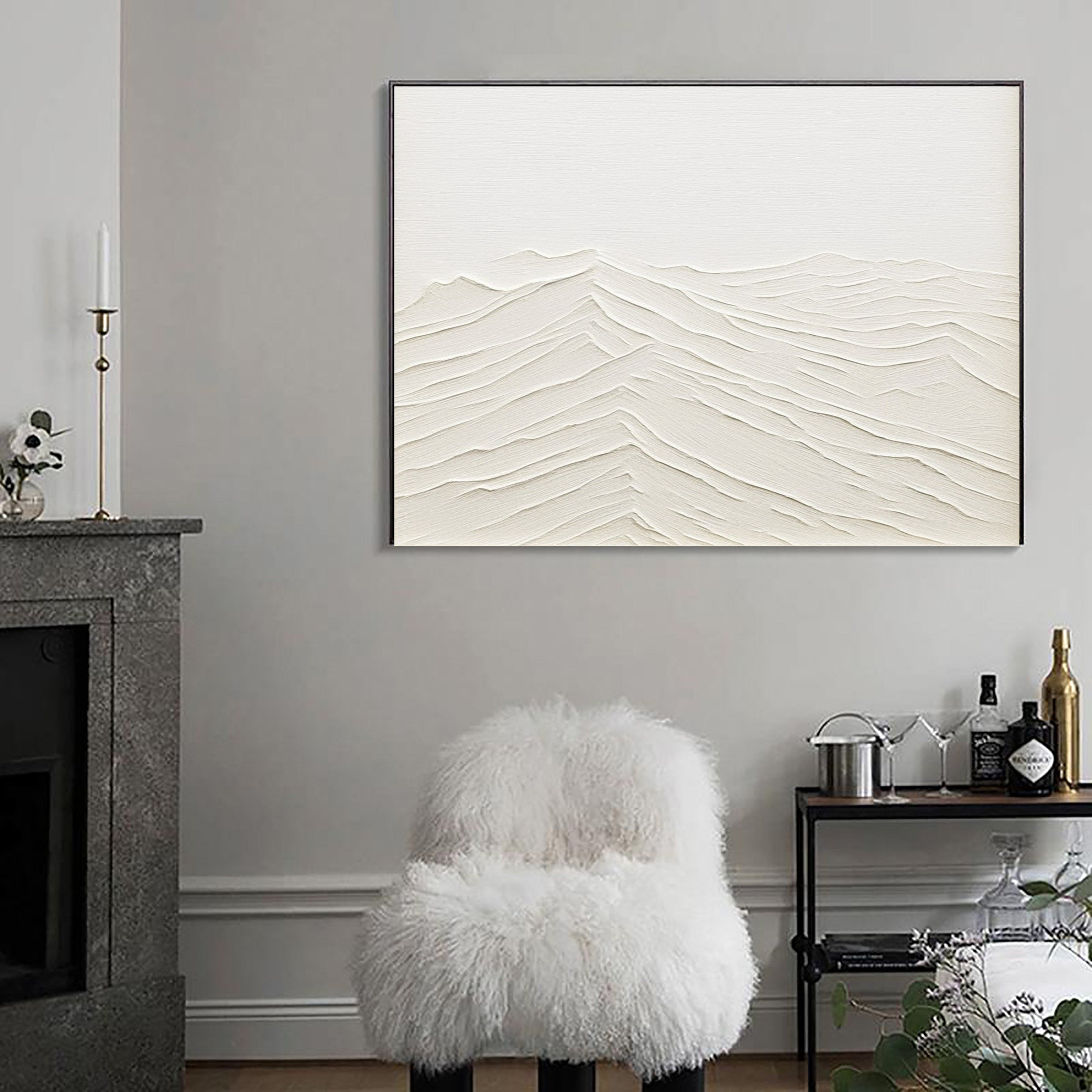 Plaster Art Minimalist Textured Painting #MM089