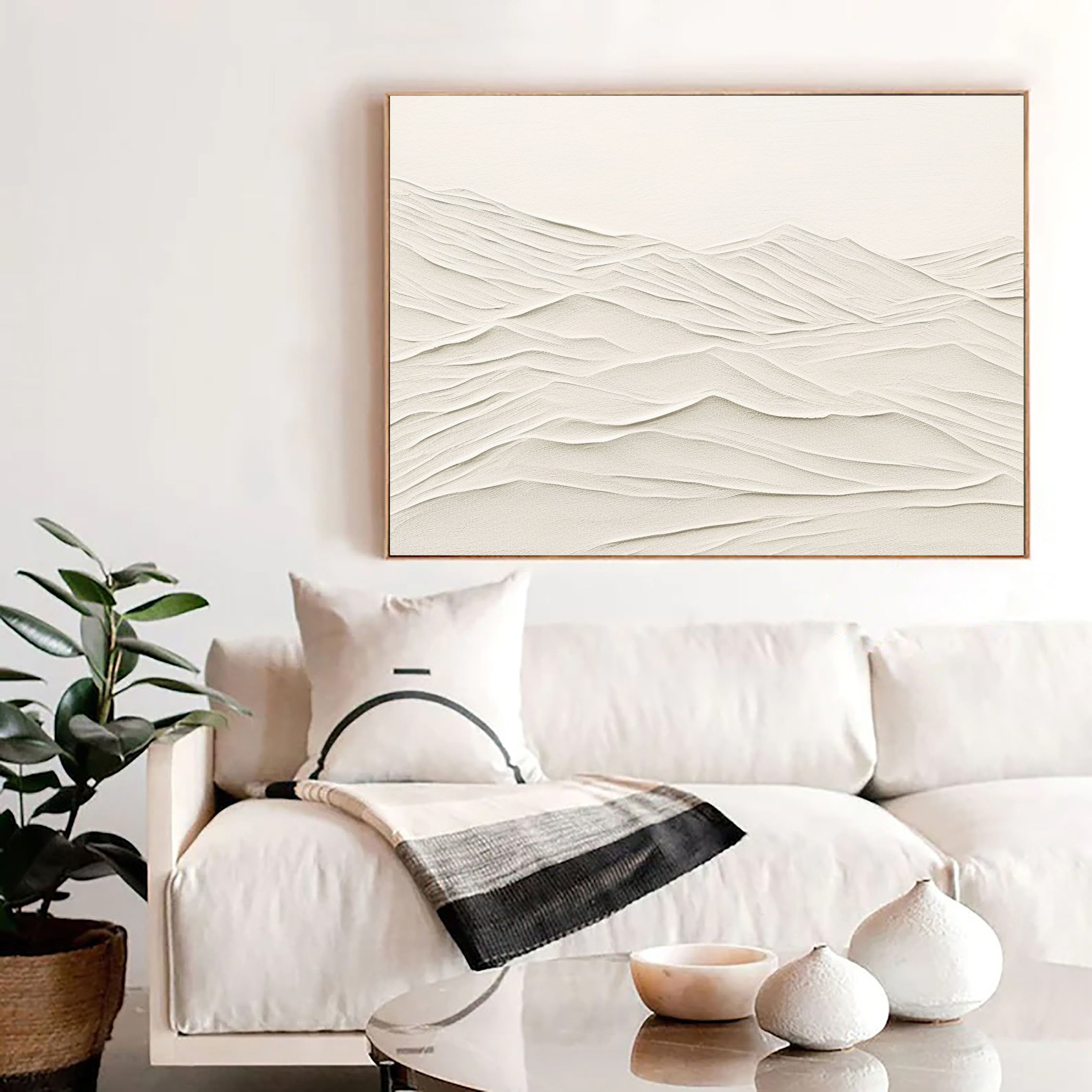 Plaster Art Minimalist Textured Painting #MM091