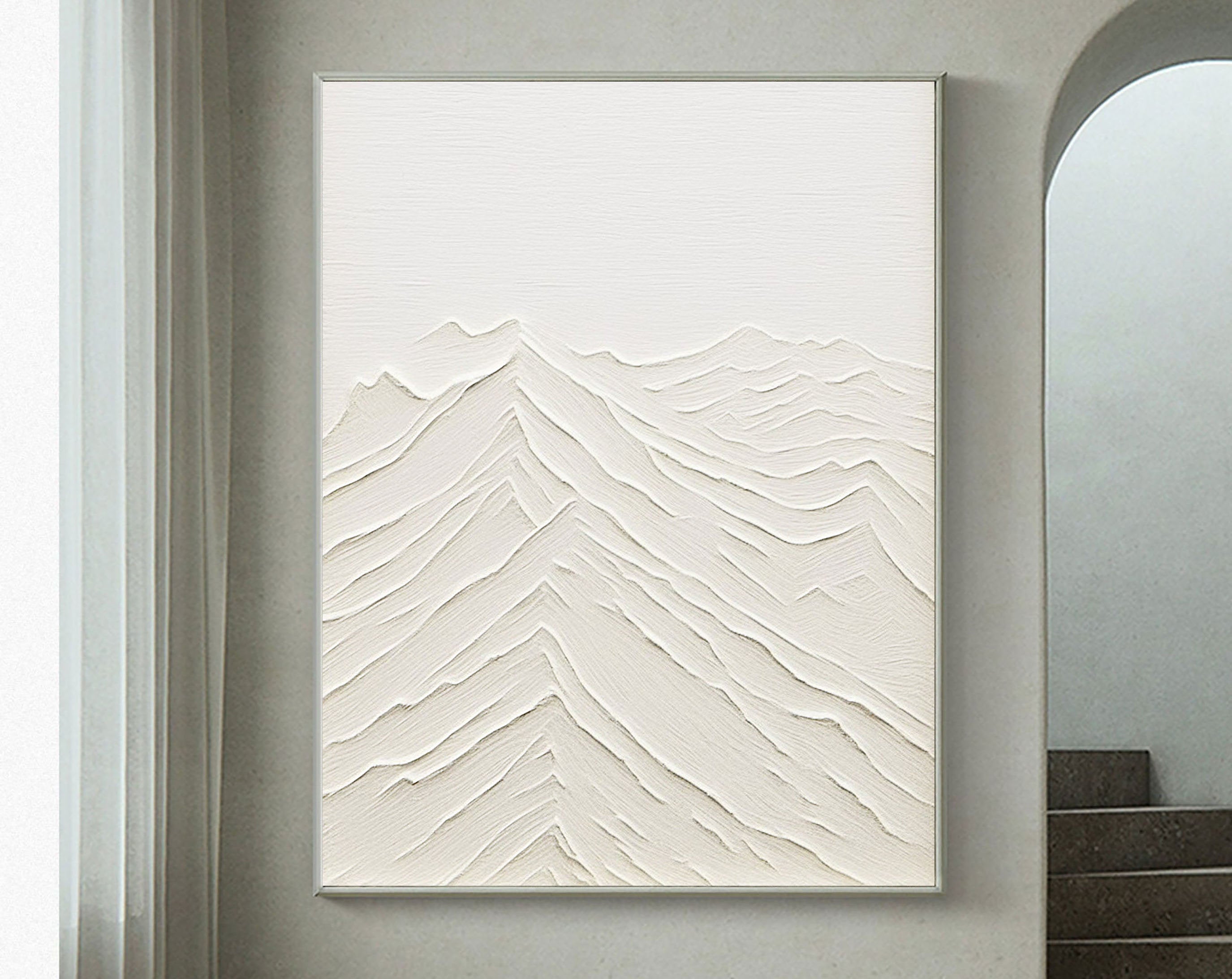 Plaster Art Minimalist Textured Painting #MM090