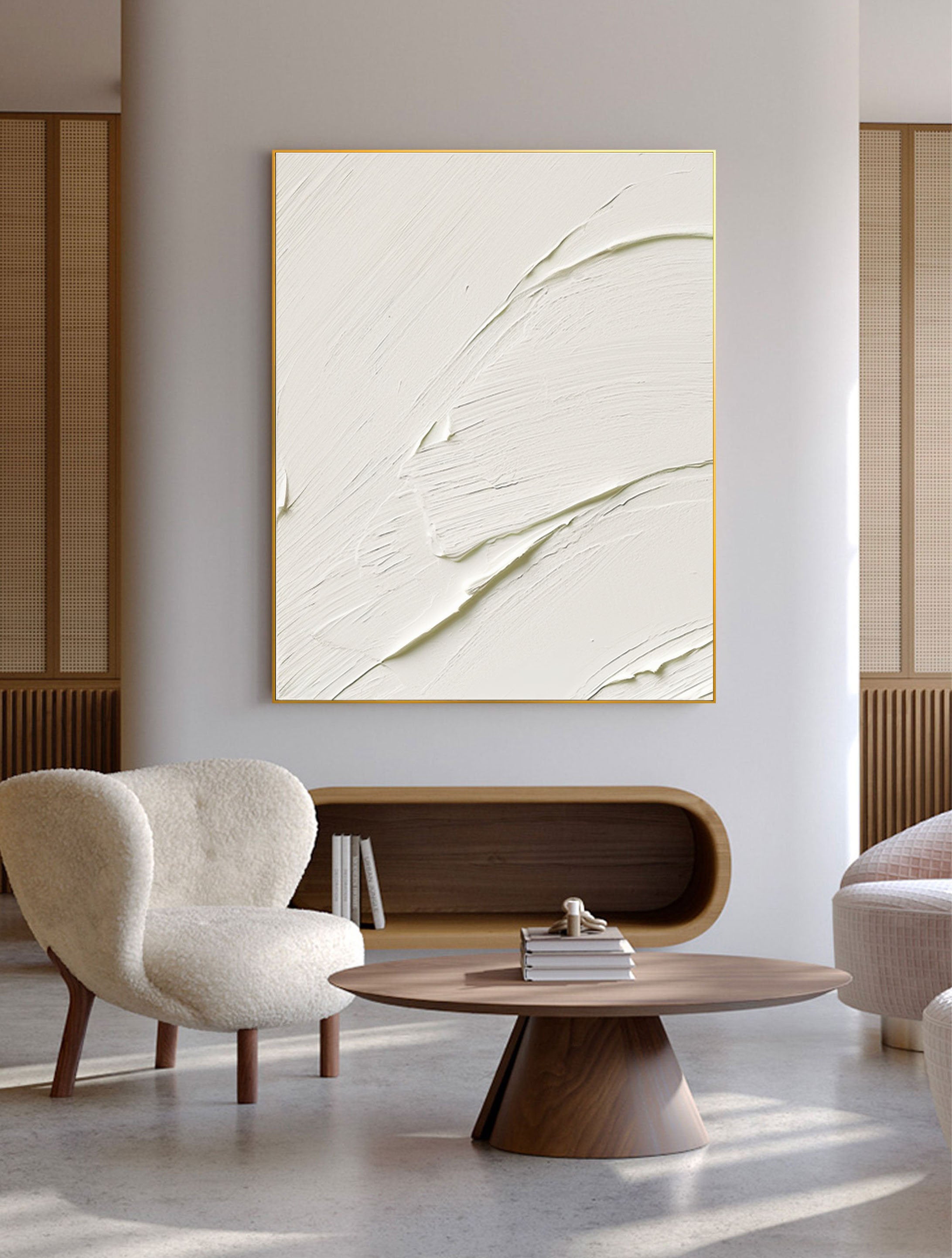 Plaster Art Minimalist Textured Painting #MM094