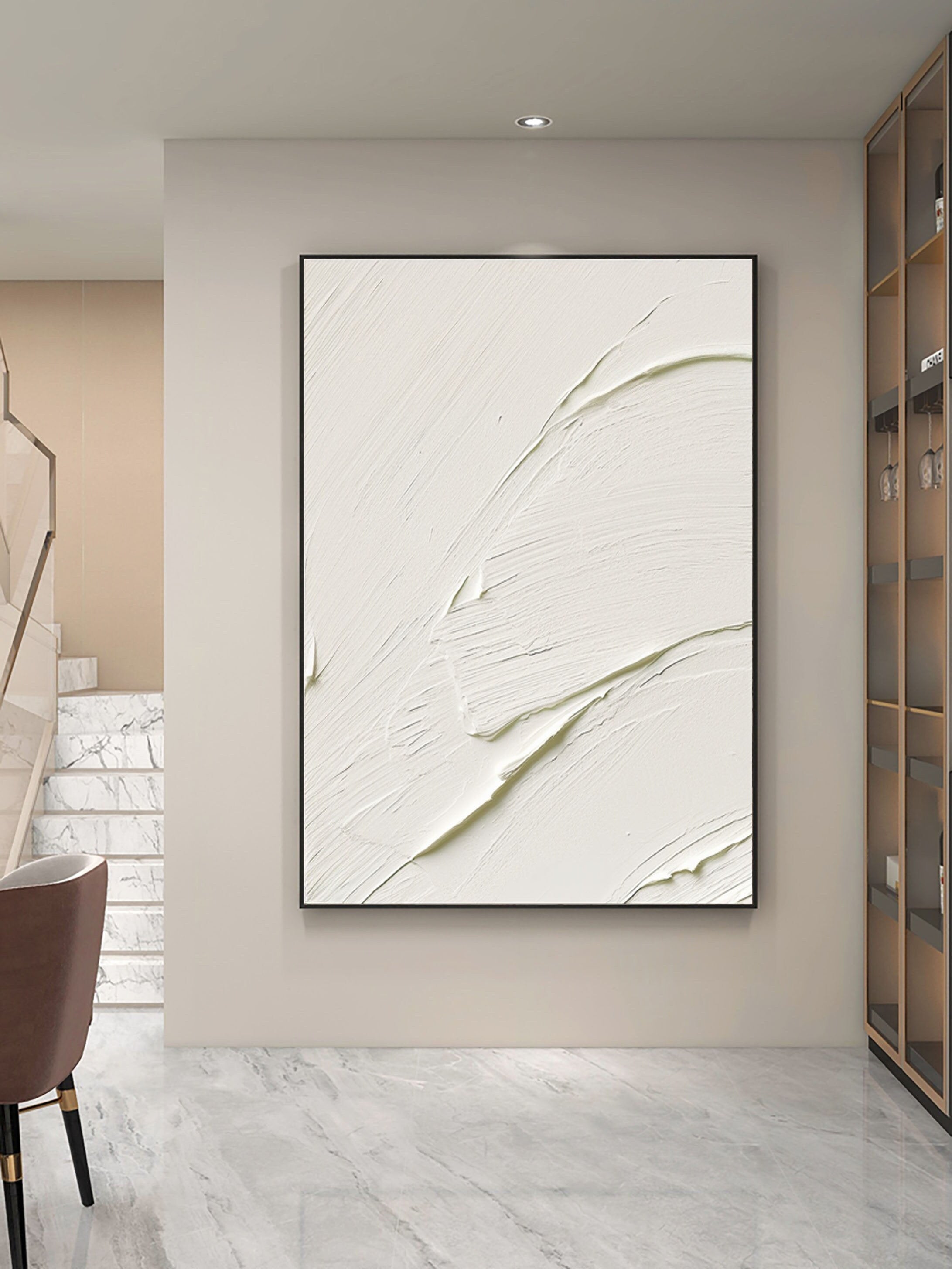 Plaster Art Minimalist Textured Painting #MM094