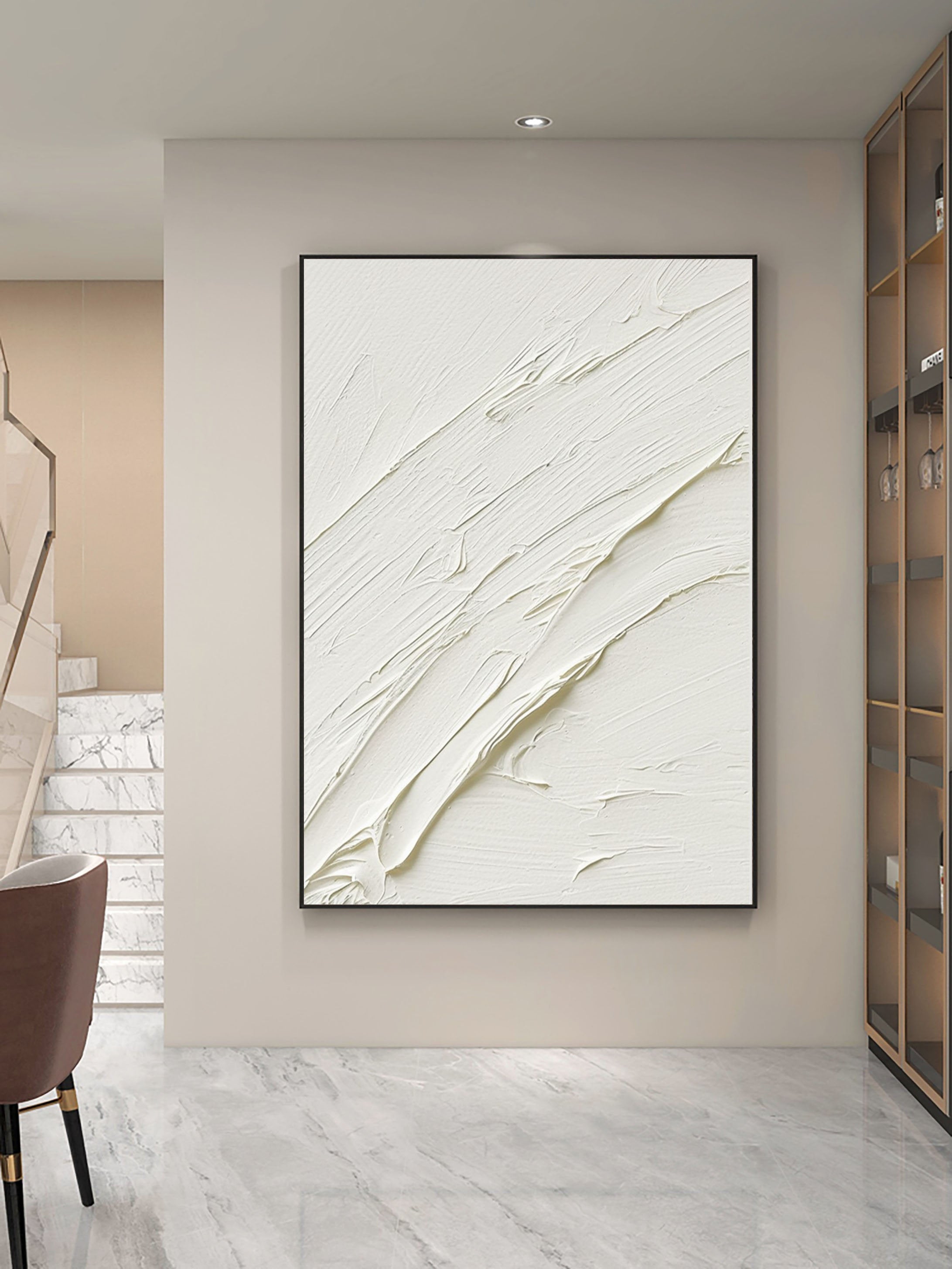 Plaster Art Minimalist Textured Painting #MM095