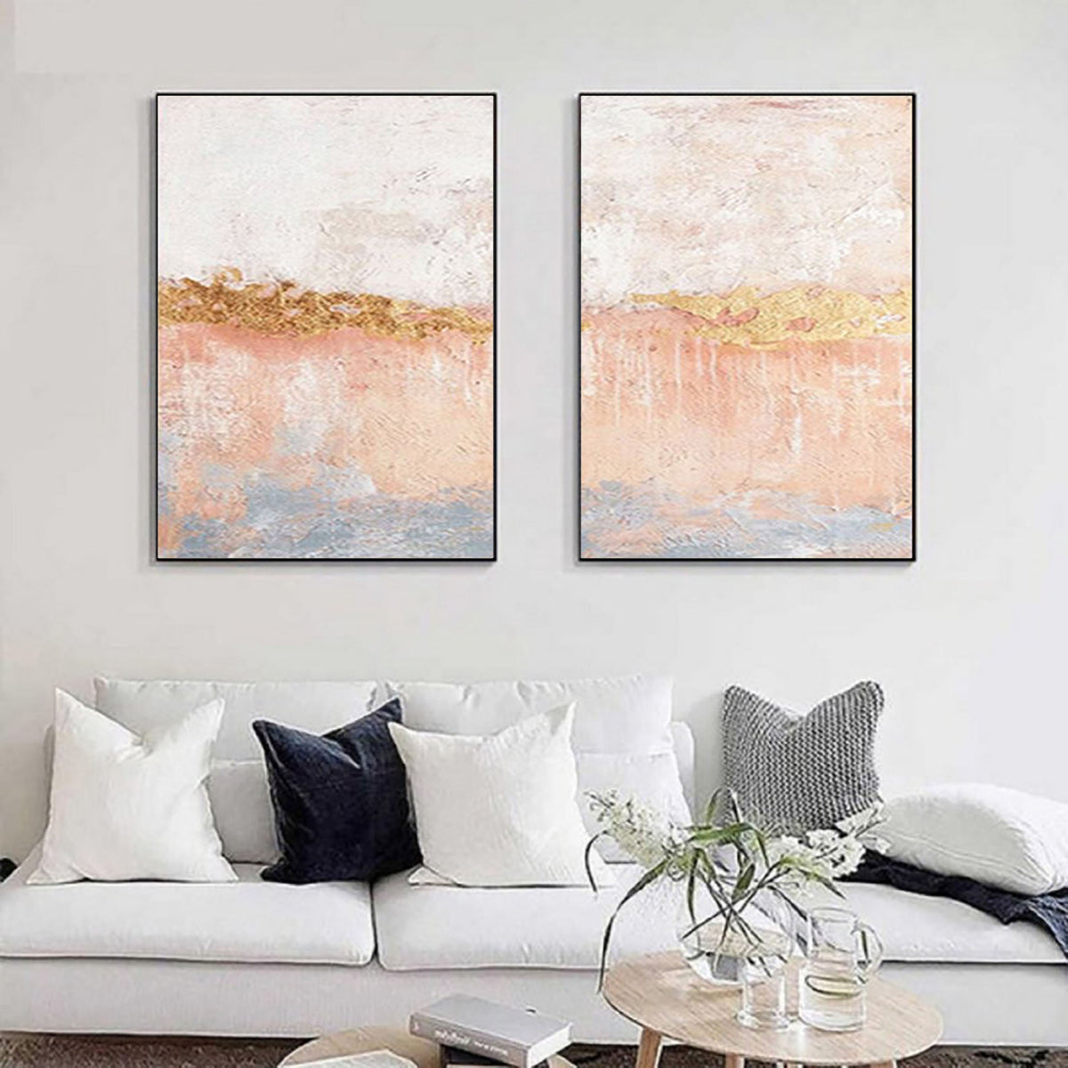 Abstract Set Abstract Painting Set of 2 #AB 071