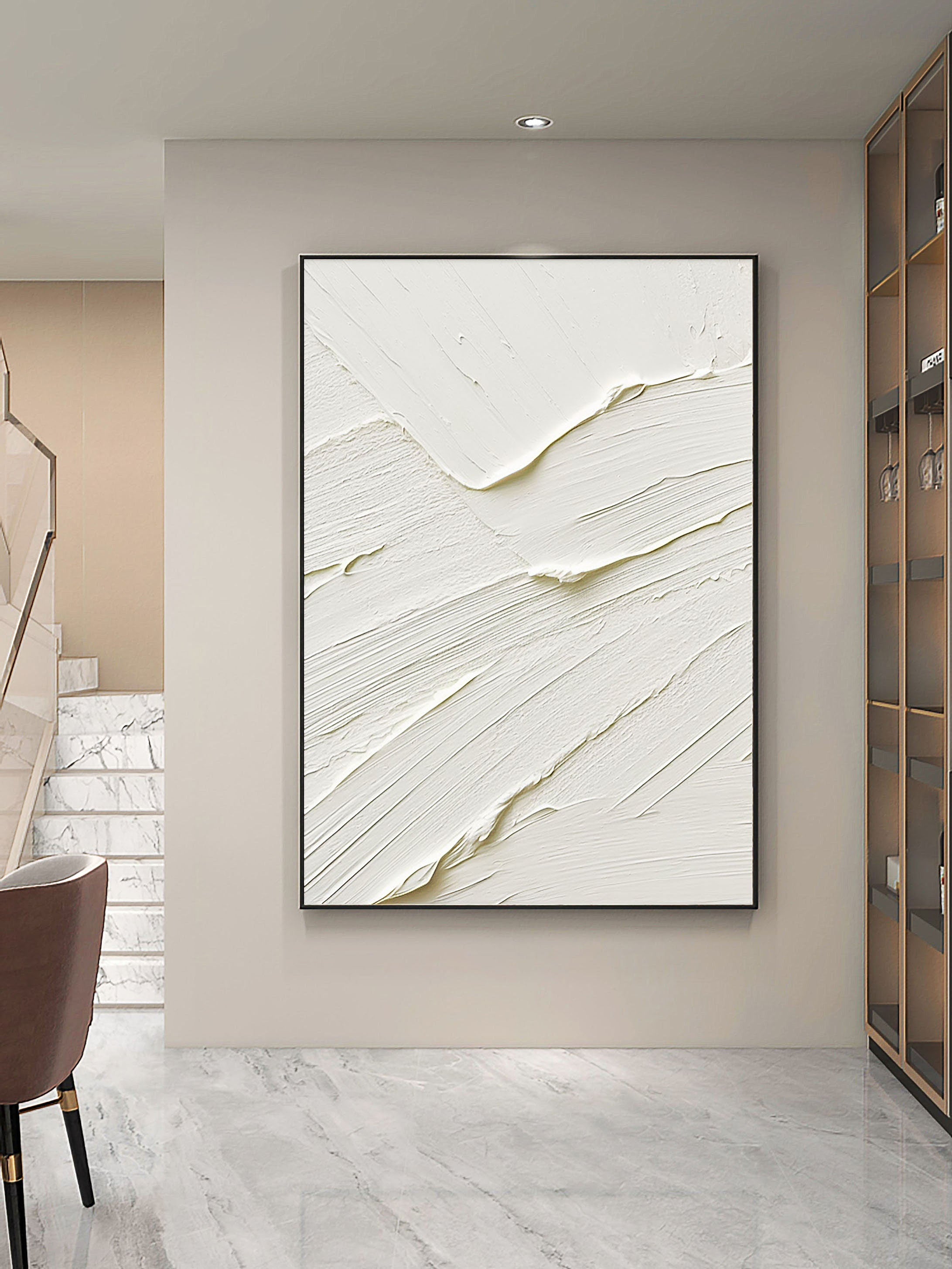 Plaster Art Minimalist Textured Painting #MM085